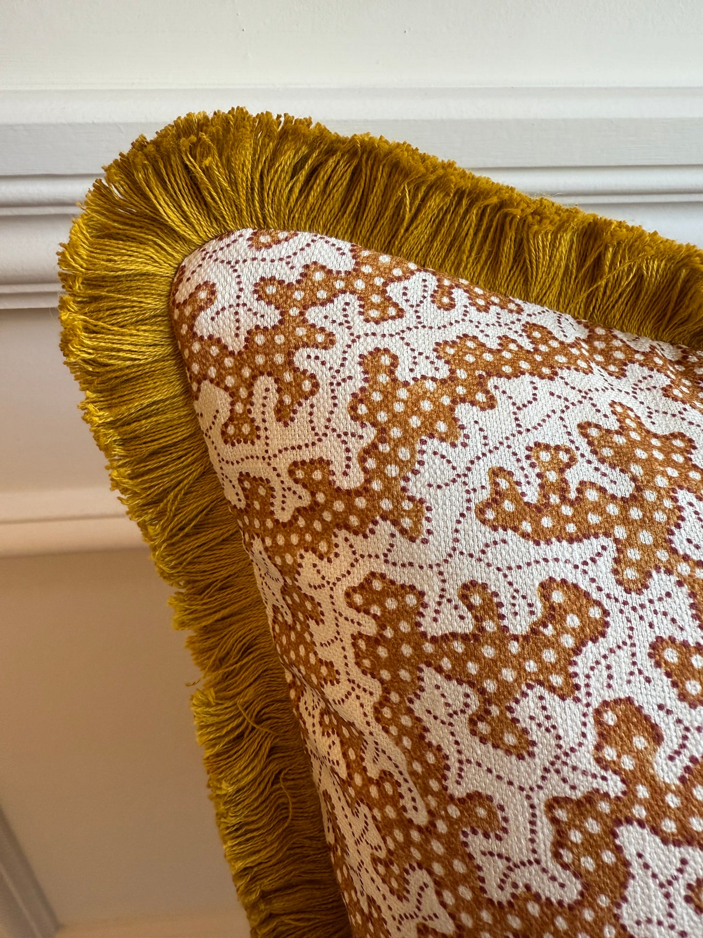 Sanderson Truffle Cushions in Rowanberry