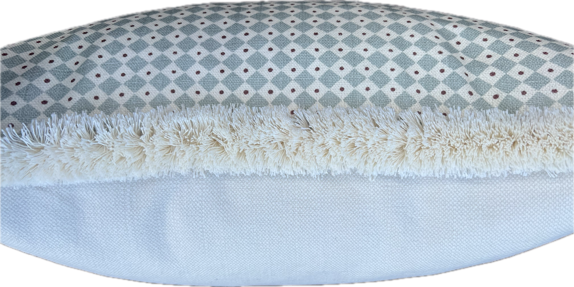 Lewis & Wood Cushions - Luxury cushions in Diamond Dot Fabric (Sea Holly)