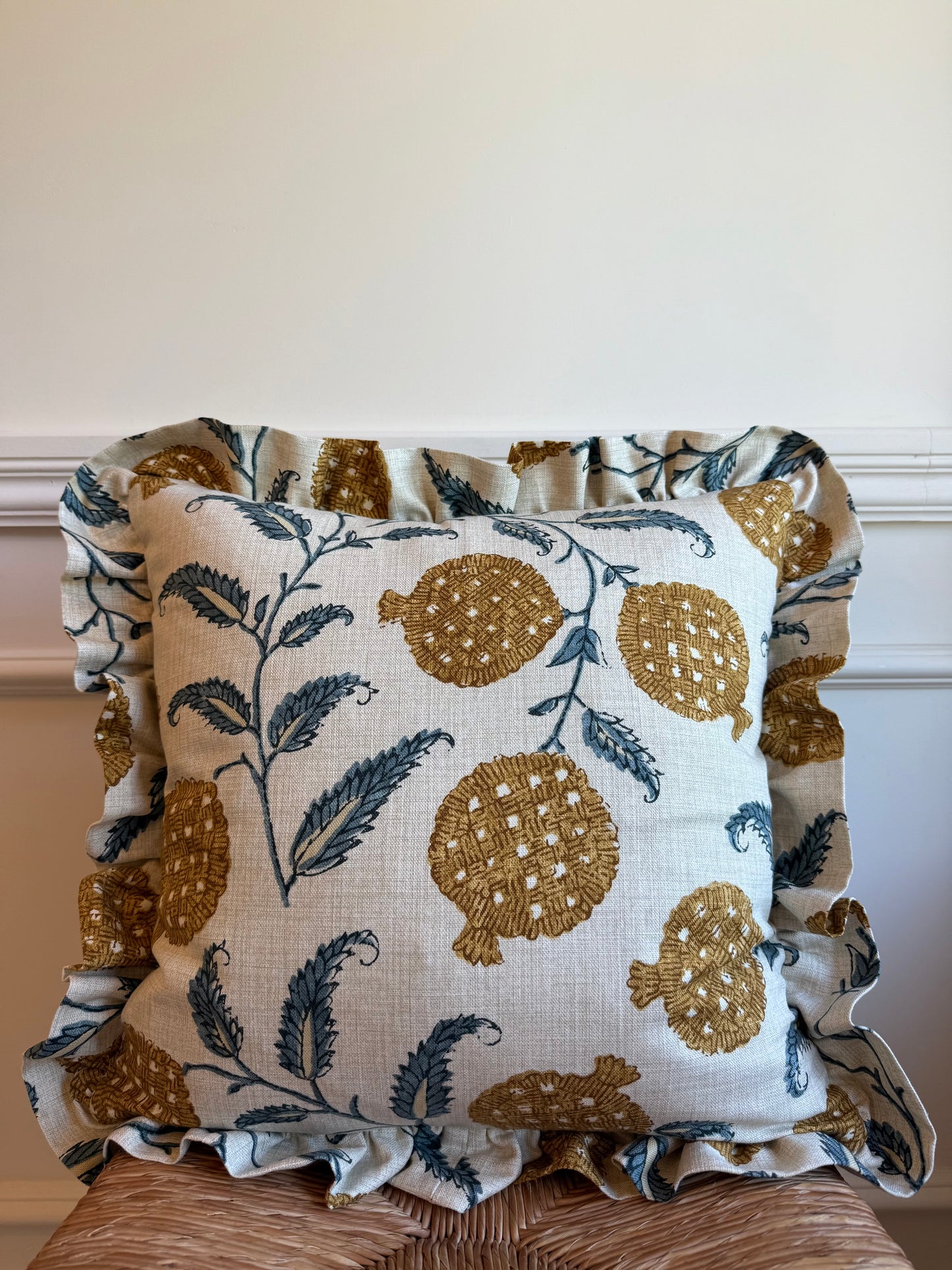 Sanderson Anaar Ruffled Cushions