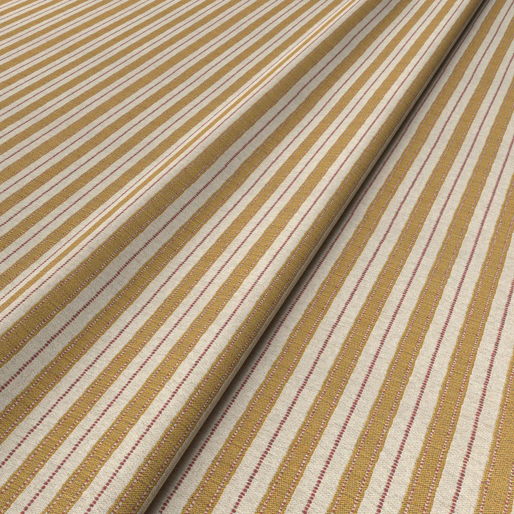 Bespoke Penny Morrison Sketched Stripe Gold Cushion