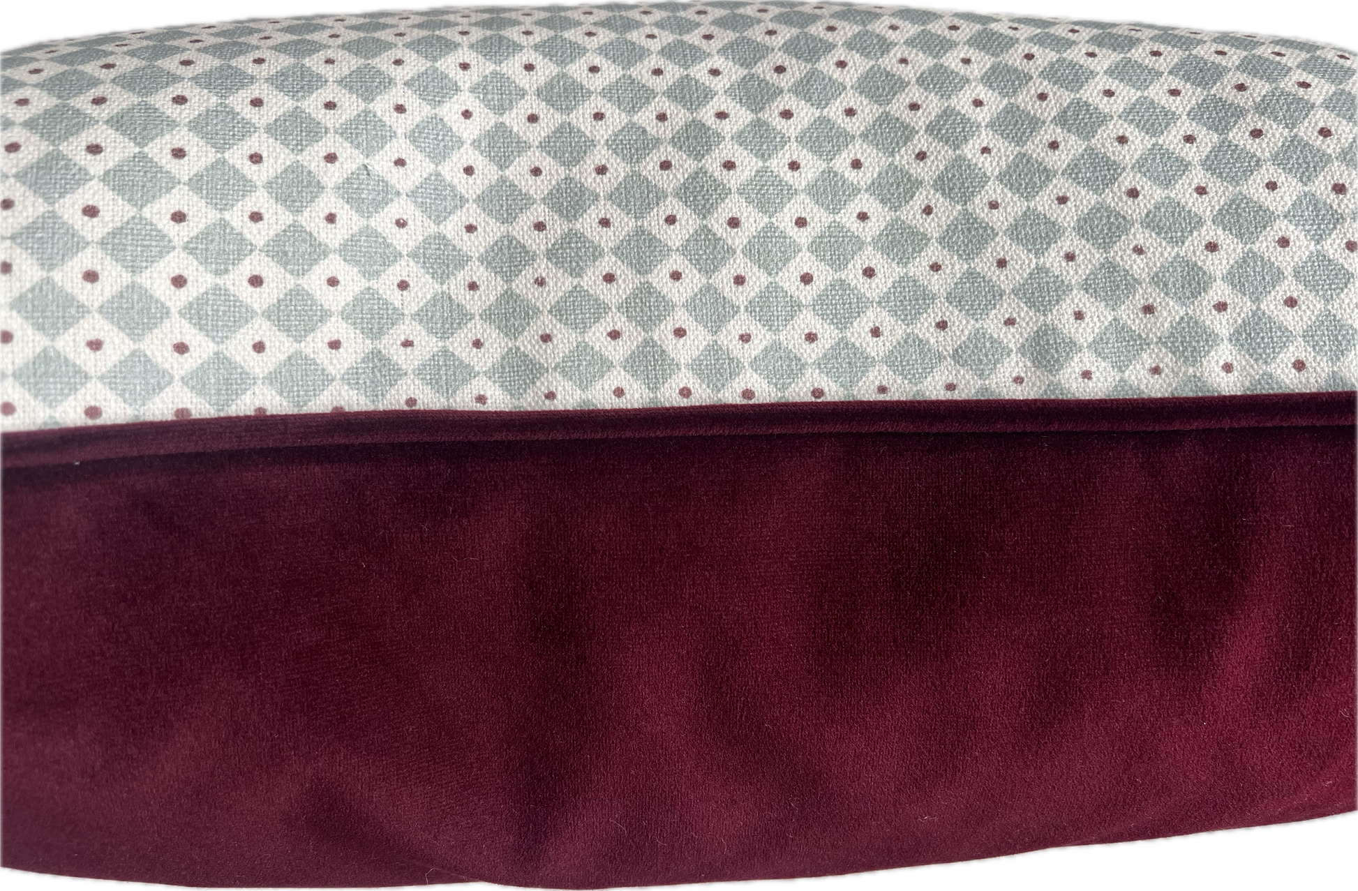 Lewis & Wood Cushions - Luxury cushions in Diamond Dot Fabric (Sea Holly)