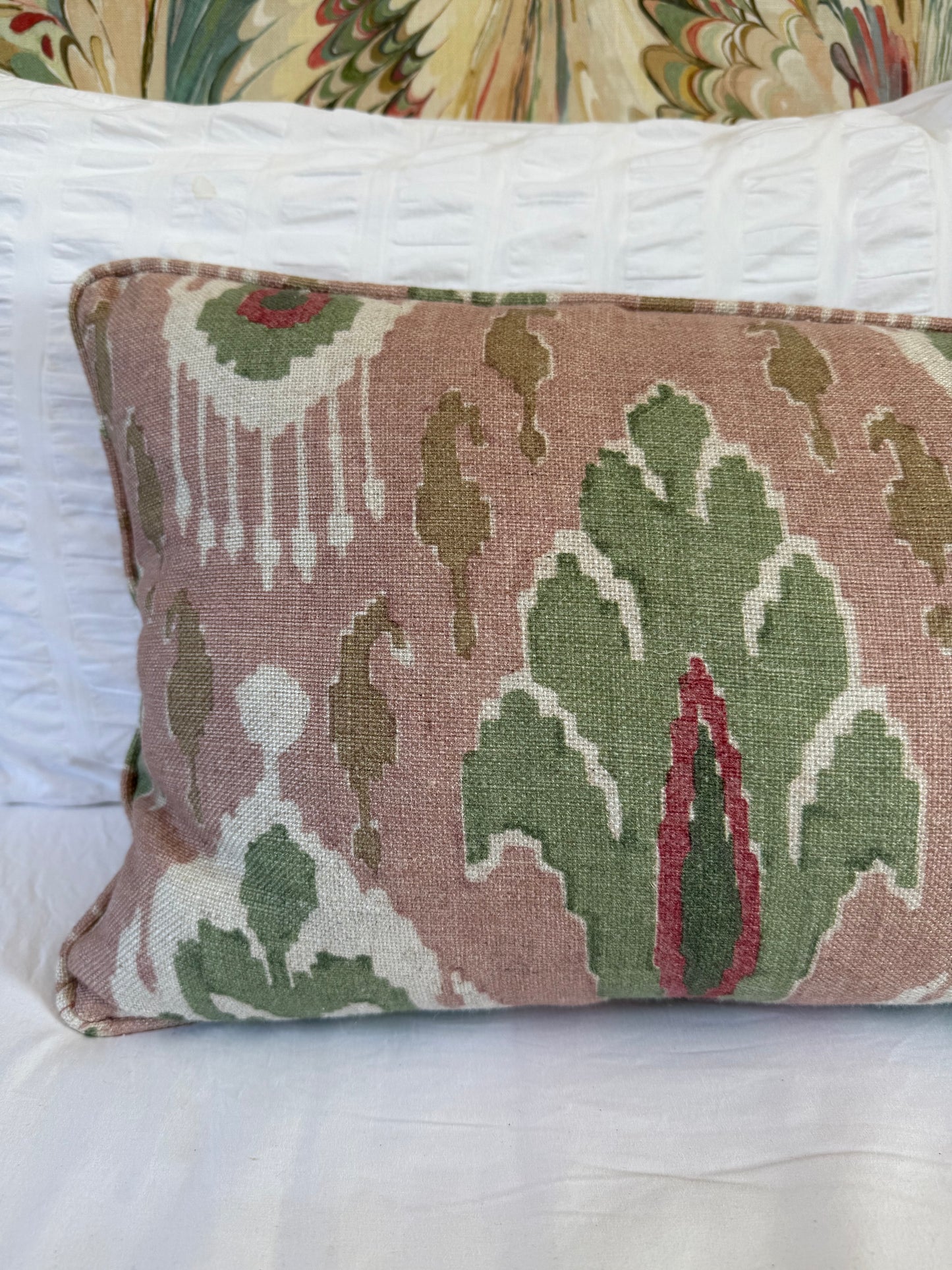 ‘Bigger Than the Baby’ Ikat Bokhara Cushion