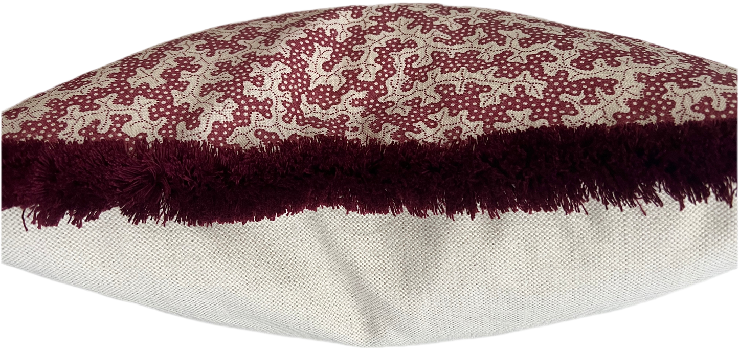 Sanderson Truffle Cushions in Damson
