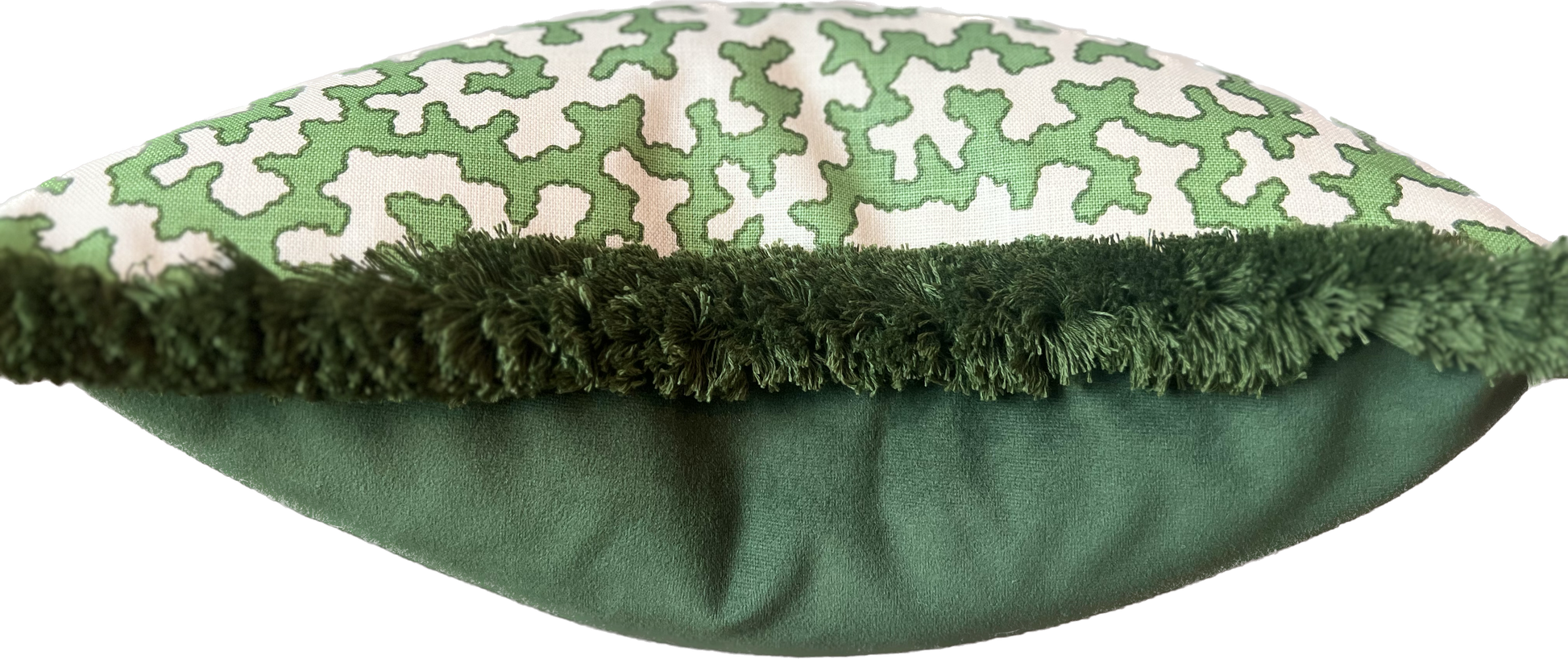 Colefax Fowler Cushions - Luxury cushions in Colefax Fowler Fabric (Green Squiggle)