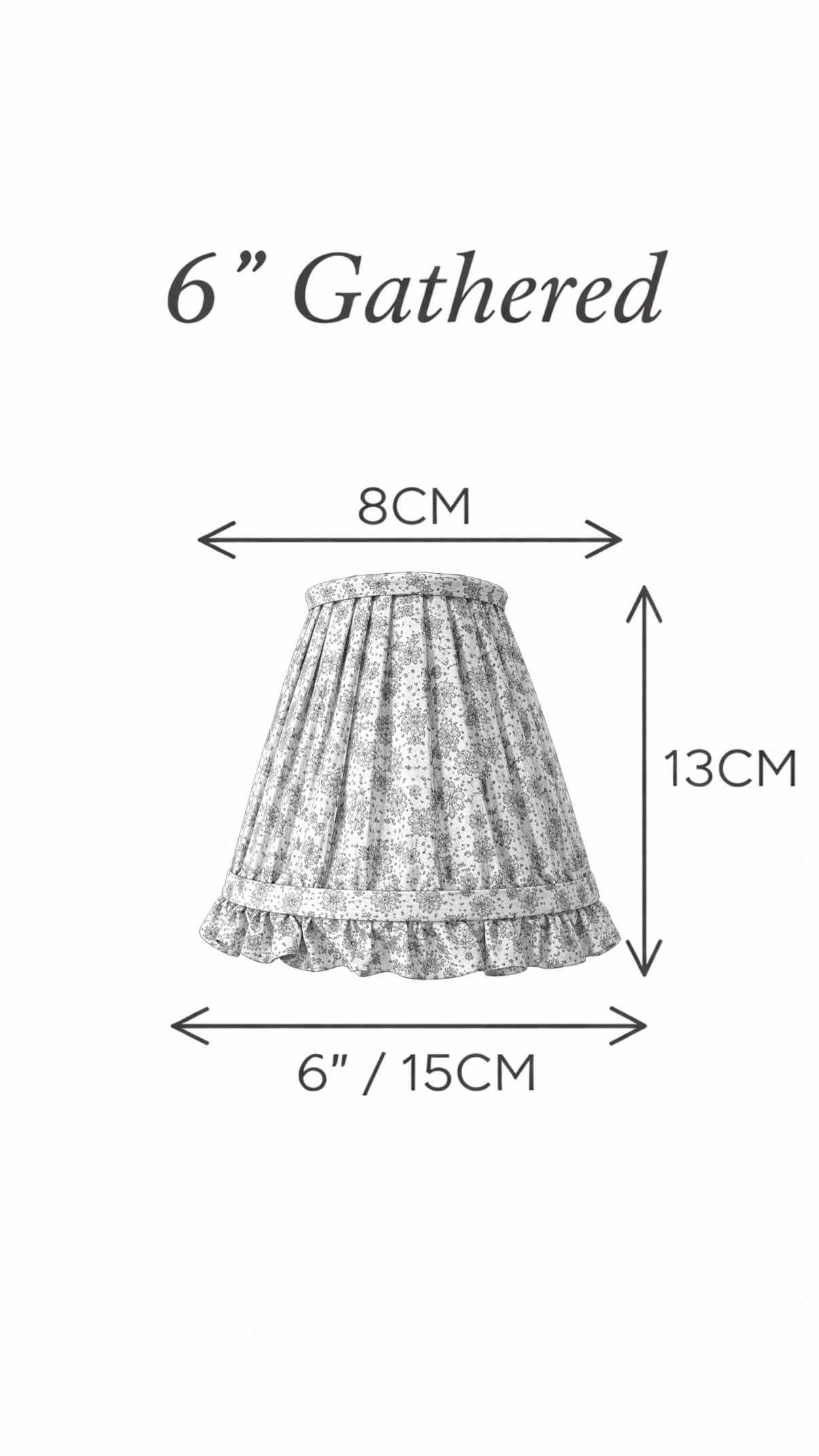 Greuze Gathered Lampshade