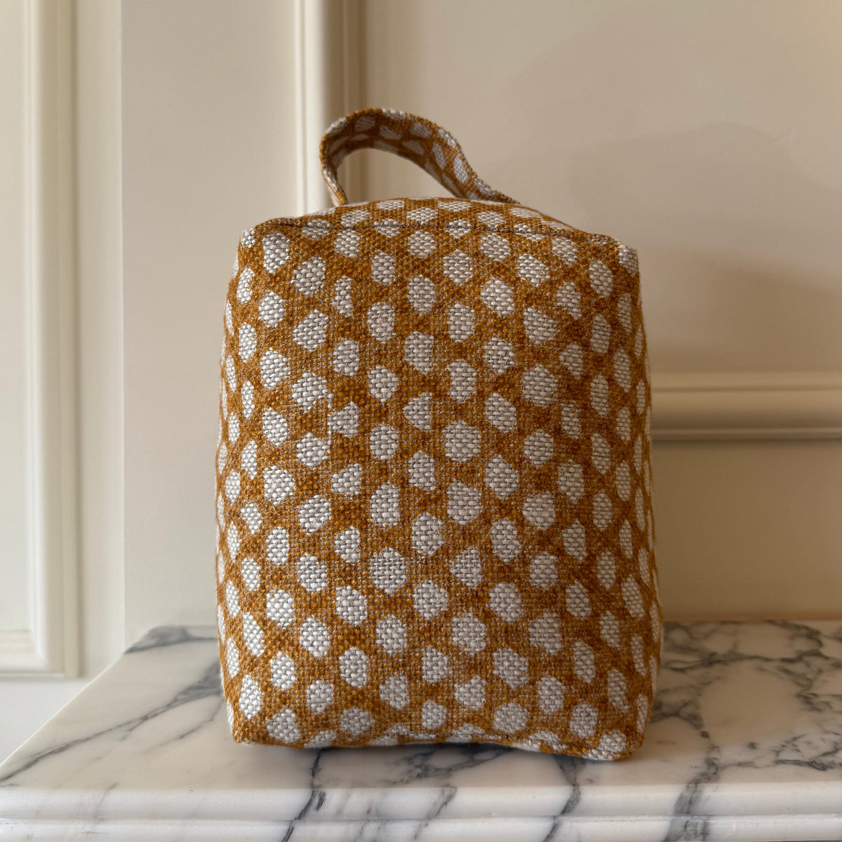 Yellow Wicker Doorstop
