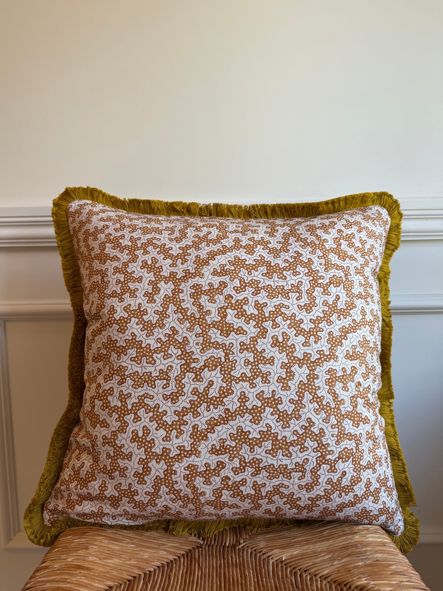 Sanderson Truffle Cushions in Rowanberry