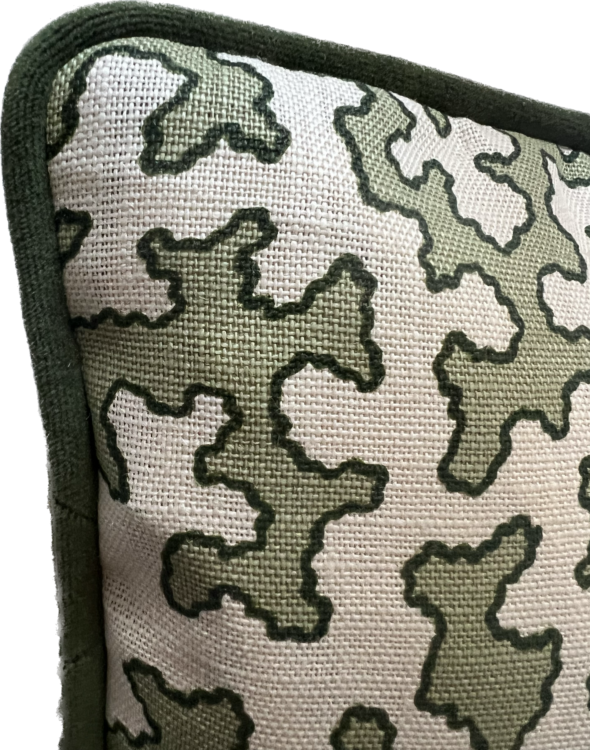 Colefax Fowler Cushions - Luxury cushions in Sibyl Colefax John Fowler Fabric (Moss Squiggle)