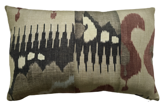 Lewis & Wood Kimono Chilli Mocha Lumber Cushion