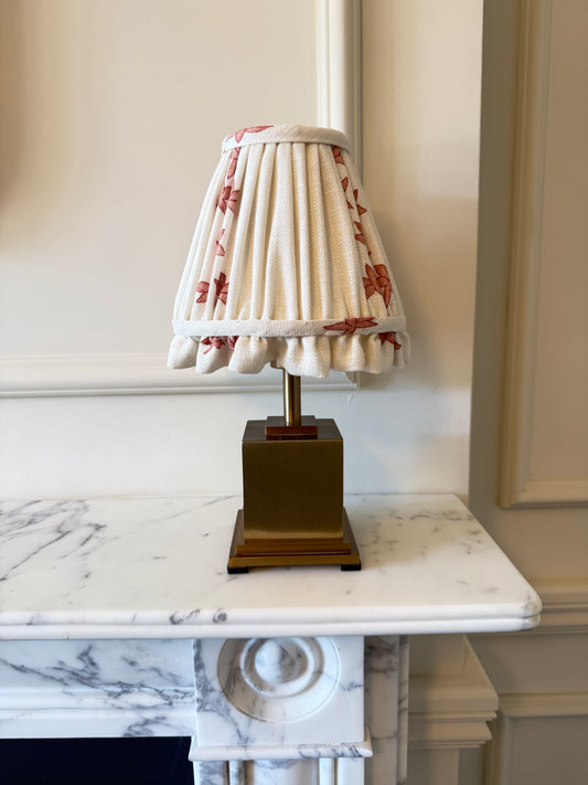 Luxury gather pleated lampshade in Ottoline Guirlande premium designer fabric