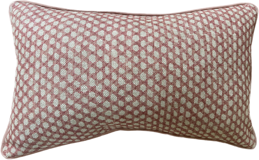 Fermoie Wicker Velvet Piped Lumber Cushion