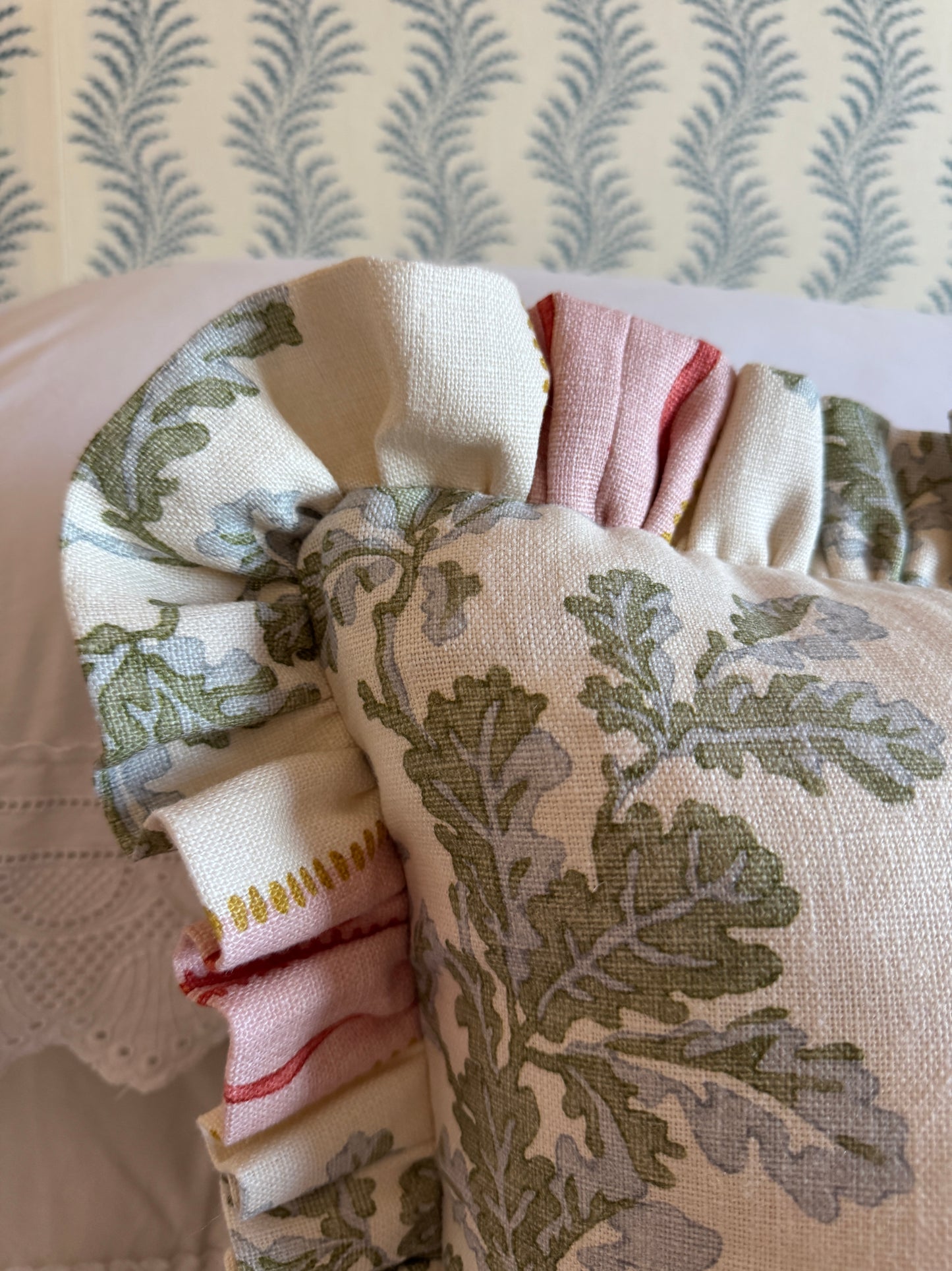 Linwood Hester Ruffled Cushion