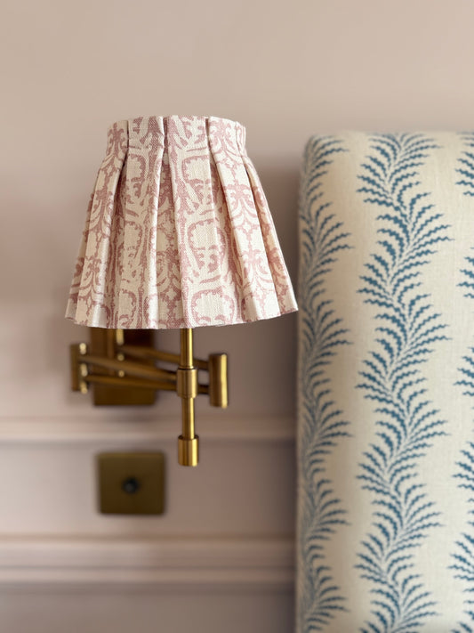Luxury box pleat lampshade in Penny Morrison premium designer fabric