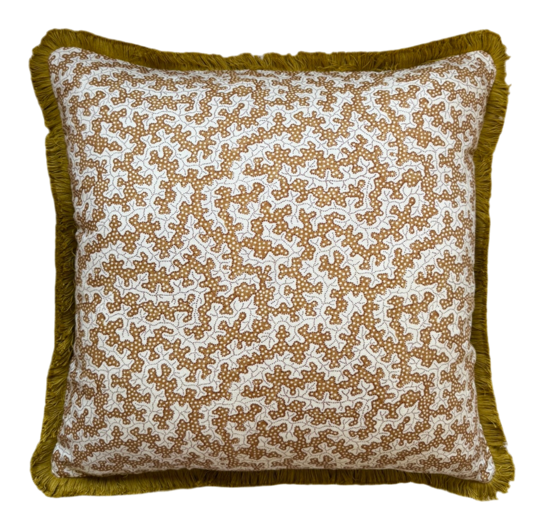 Sanderson Truffle Cushions in Rowanberry