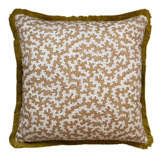 Sanderson Truffle Cushions in Rowanberry