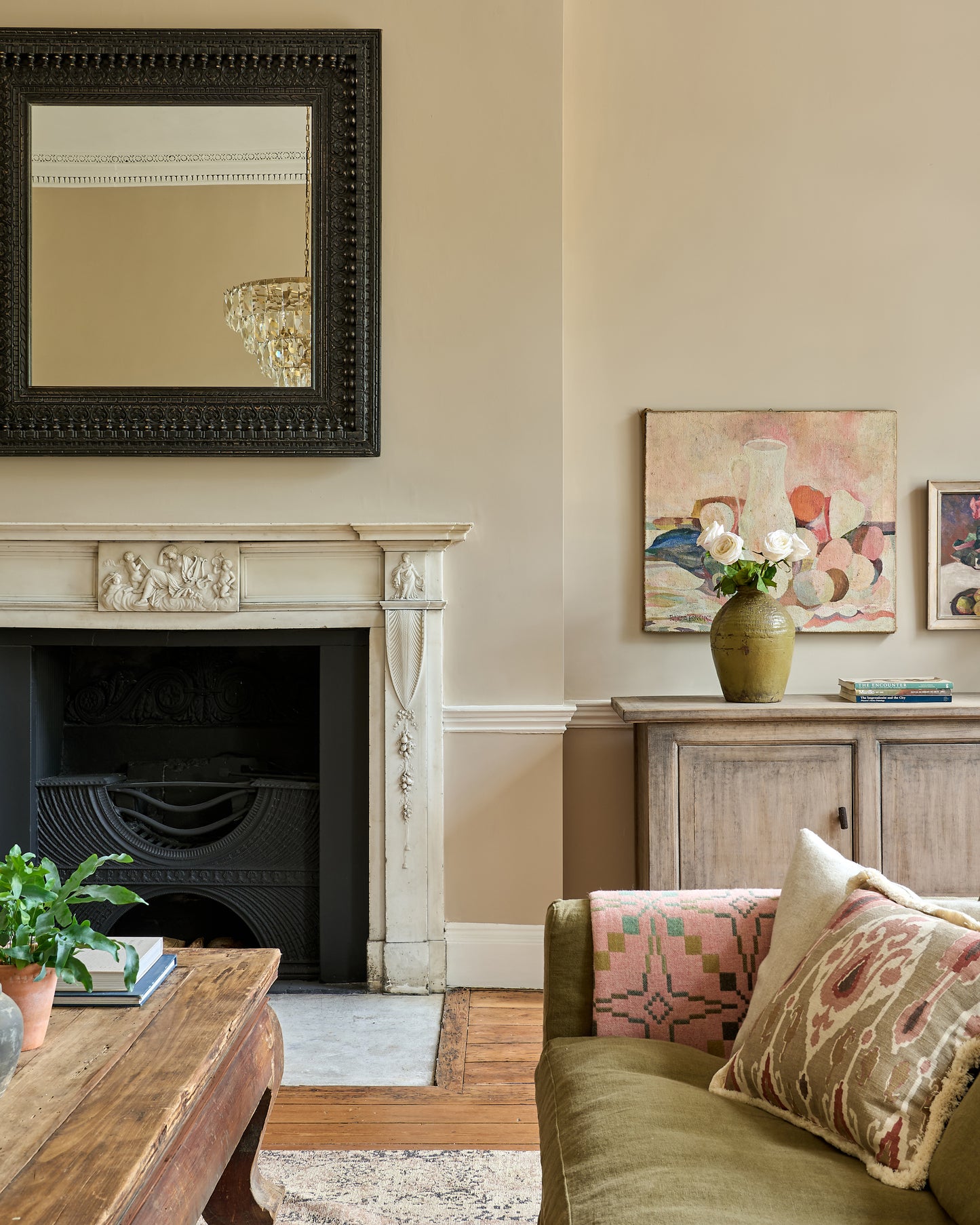 GP & J Baker Ikat Bokhara Neutral Cushions