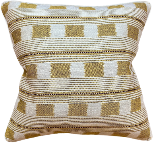 Lemon Lost & Found Piped Cushion