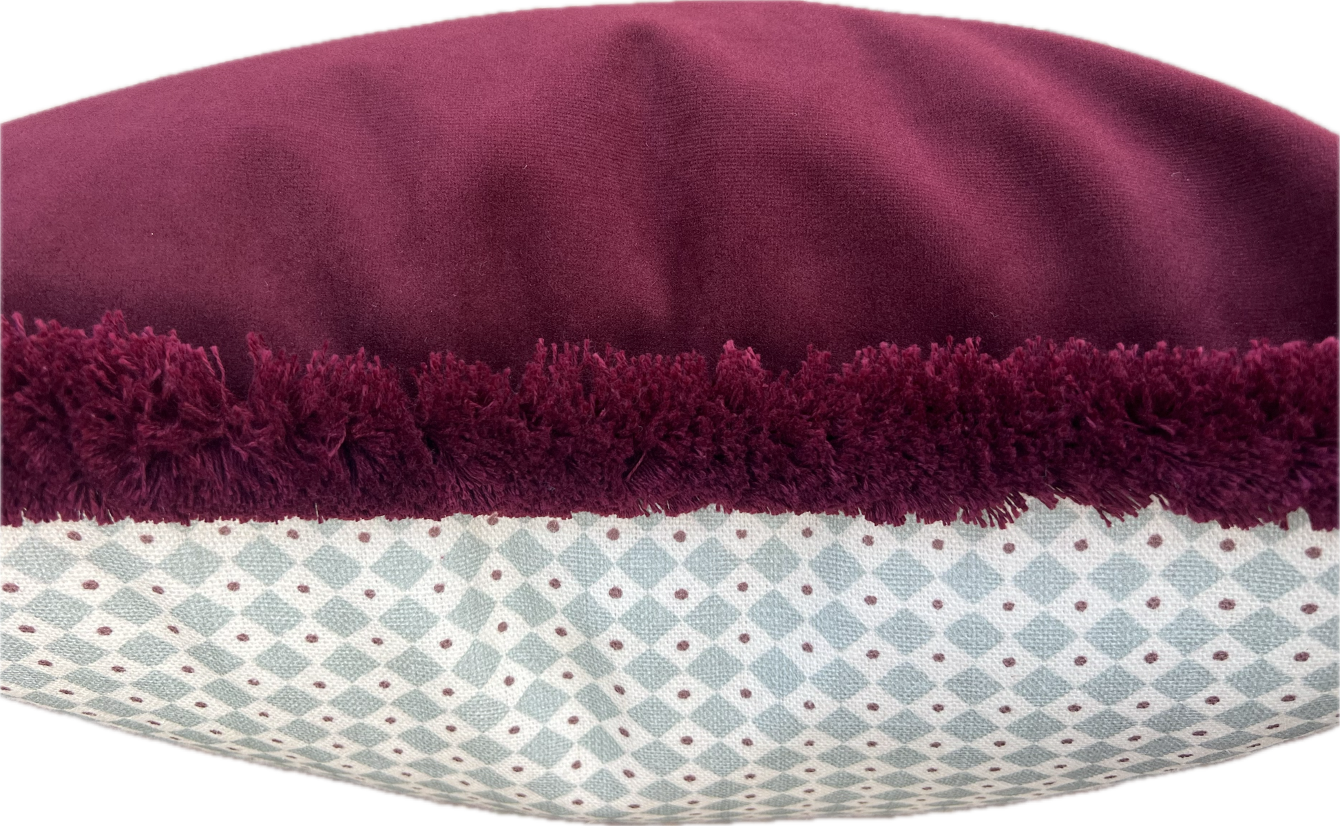 Lewis & Wood Cushions - Luxury cushions in Diamond Dot Fabric (Sea Holly)