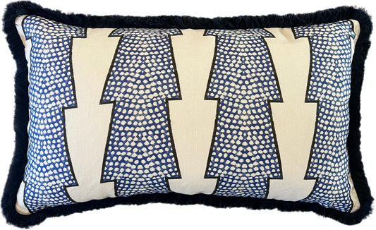 Ottoline Spot & Arrow Fringed Cushion