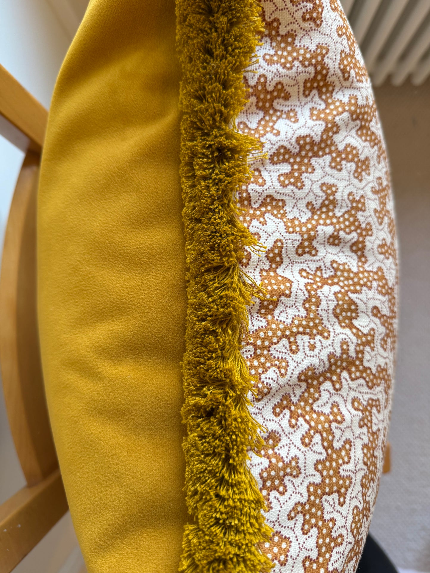 Sanderson Truffle Cushions in Rowanberry