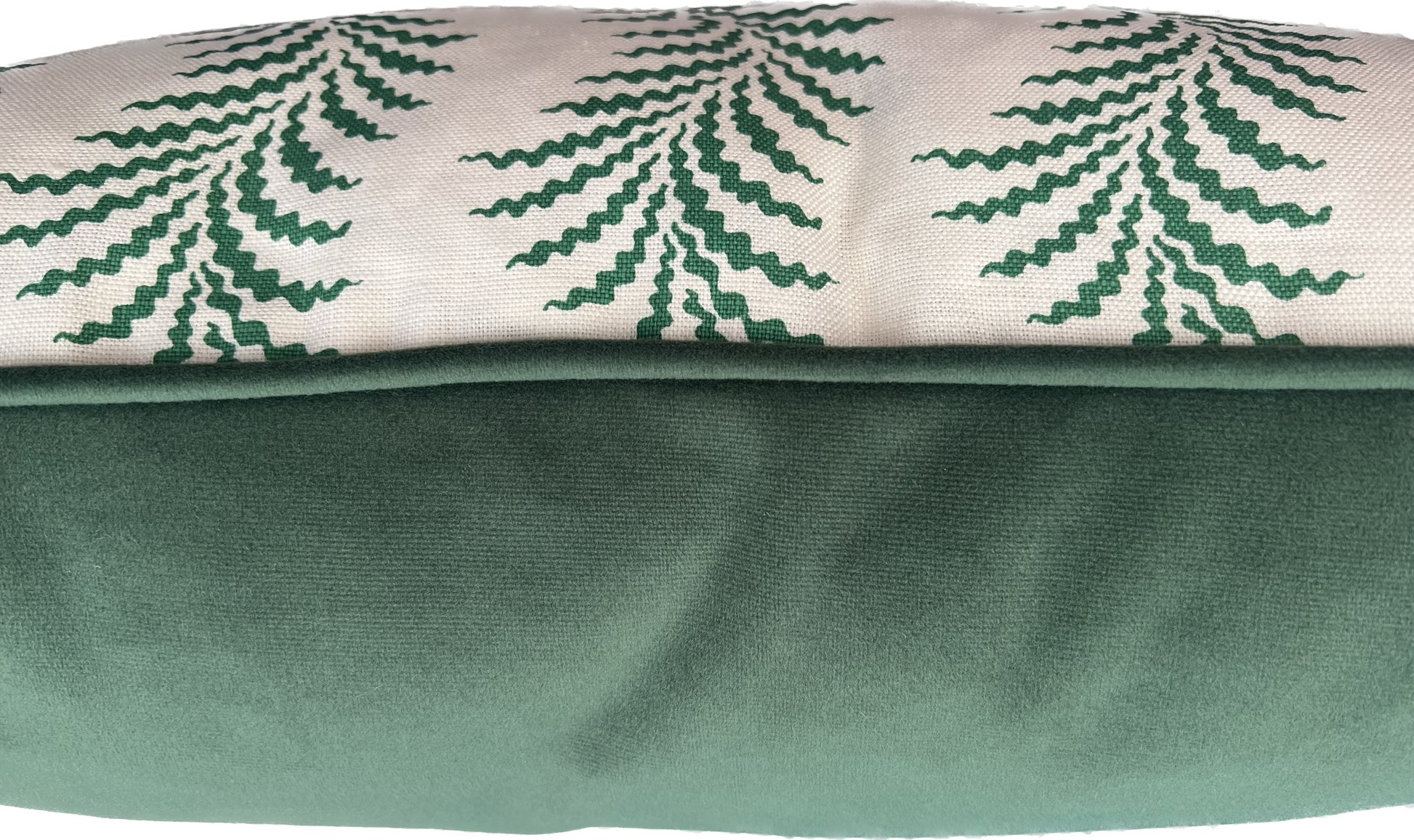 Soane Britain Cushions - Luxury cushions in Soane Britain Scrolling Fern Emerald green Fabric