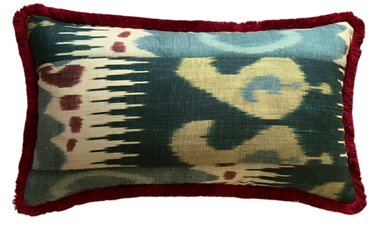 Lewis & Wood Kimono Fringed Large Lumbar Cushion