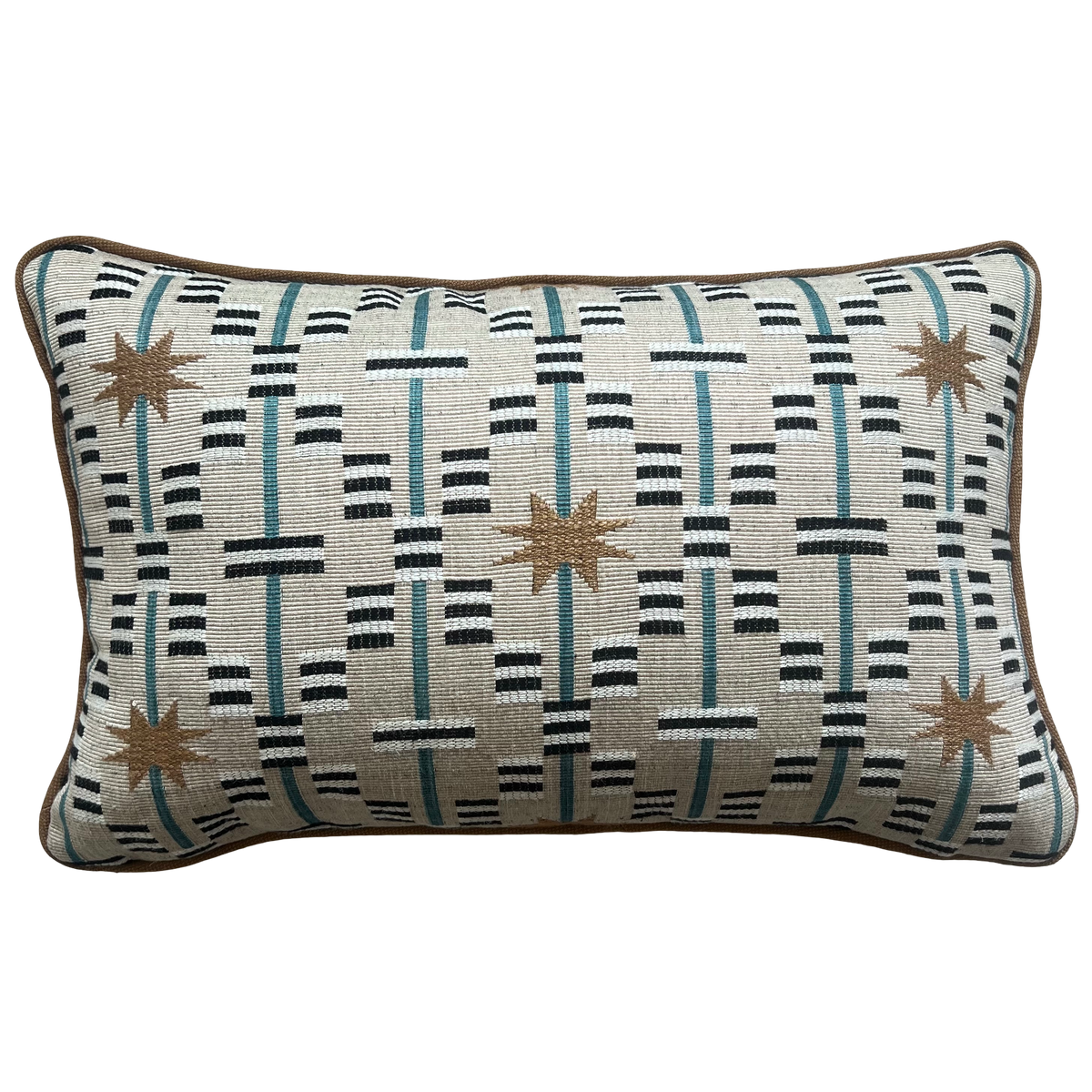 Afua Walnut Piped Cushion