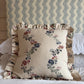 Penny Morrison Vine Flowers Ruffled Cushion