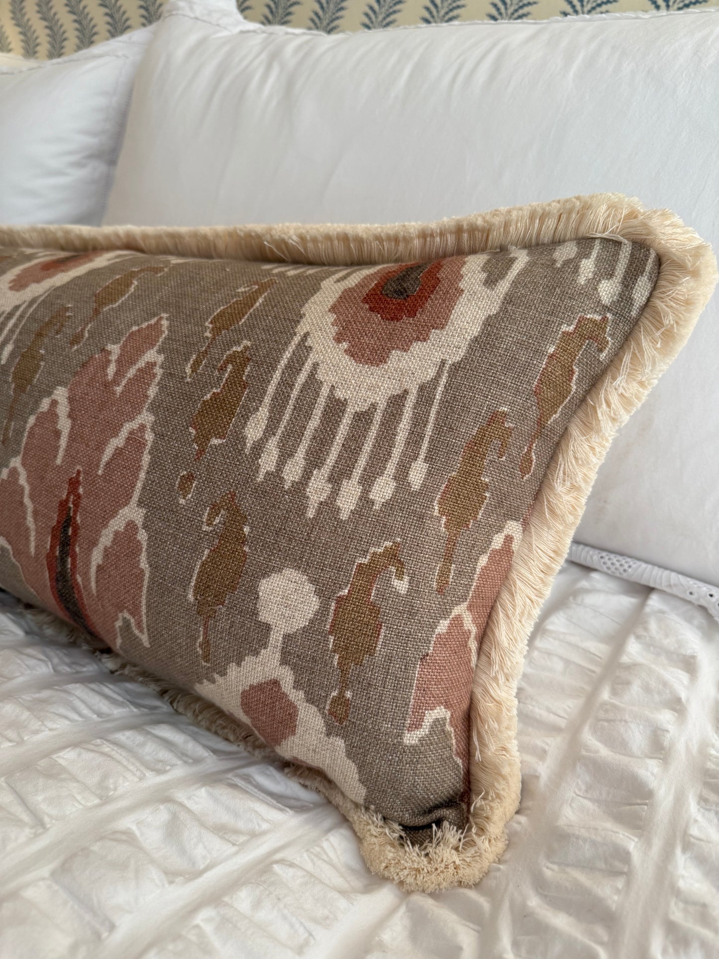 ‘Bigger Than the Baby’ Ikat Bokhara Cushion