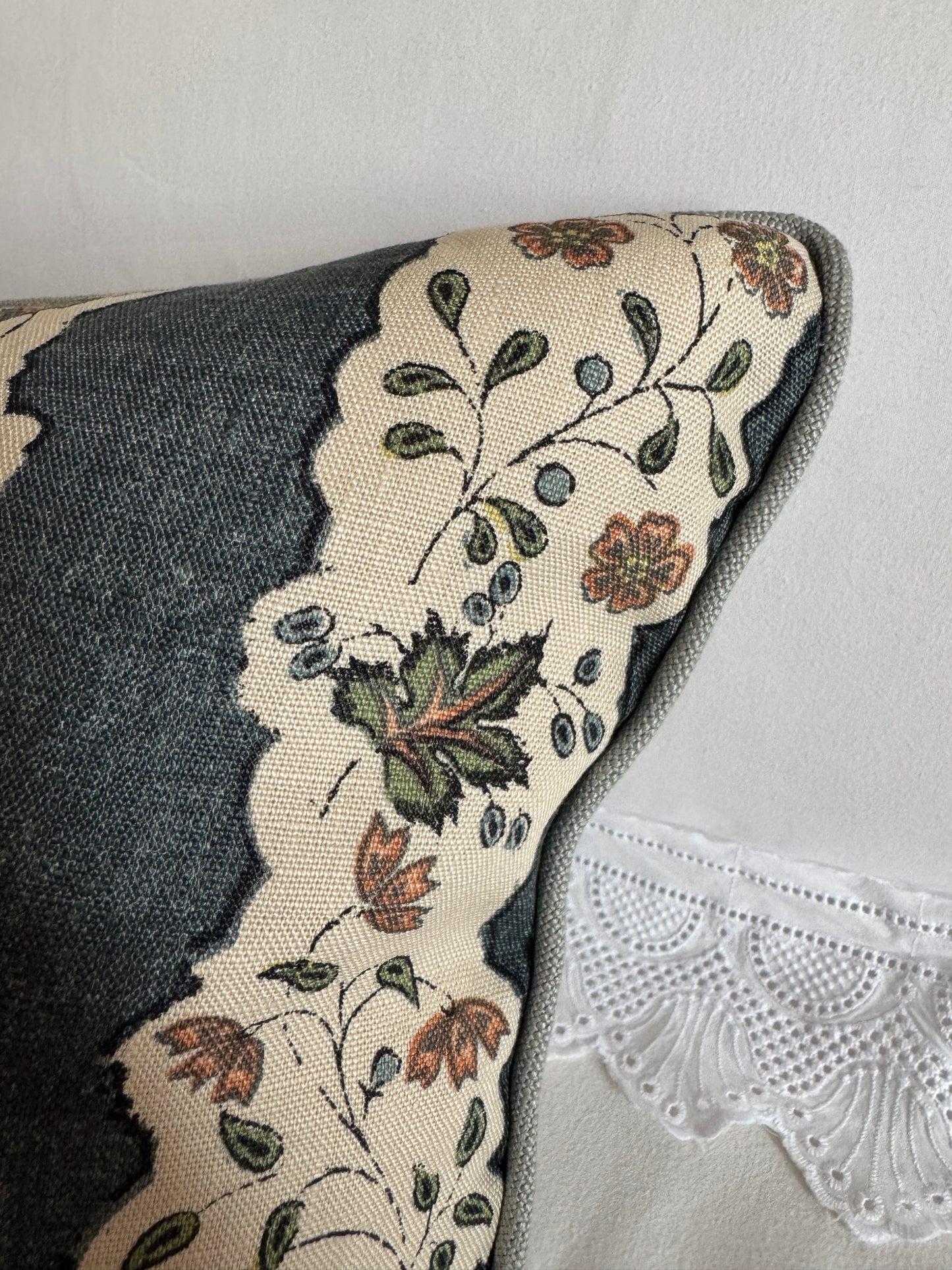 ‘Bigger Than the Baby’ Red Oak Stripe Cushion