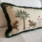 Bespoke Tiger Palm Cocoa Cushion