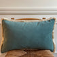 Aqua Lost & Found Fringed Lumbar Cushion