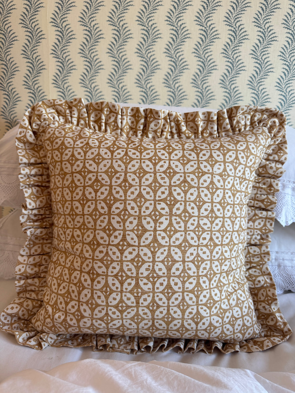Fermoie Hamble Ruffled Cushion