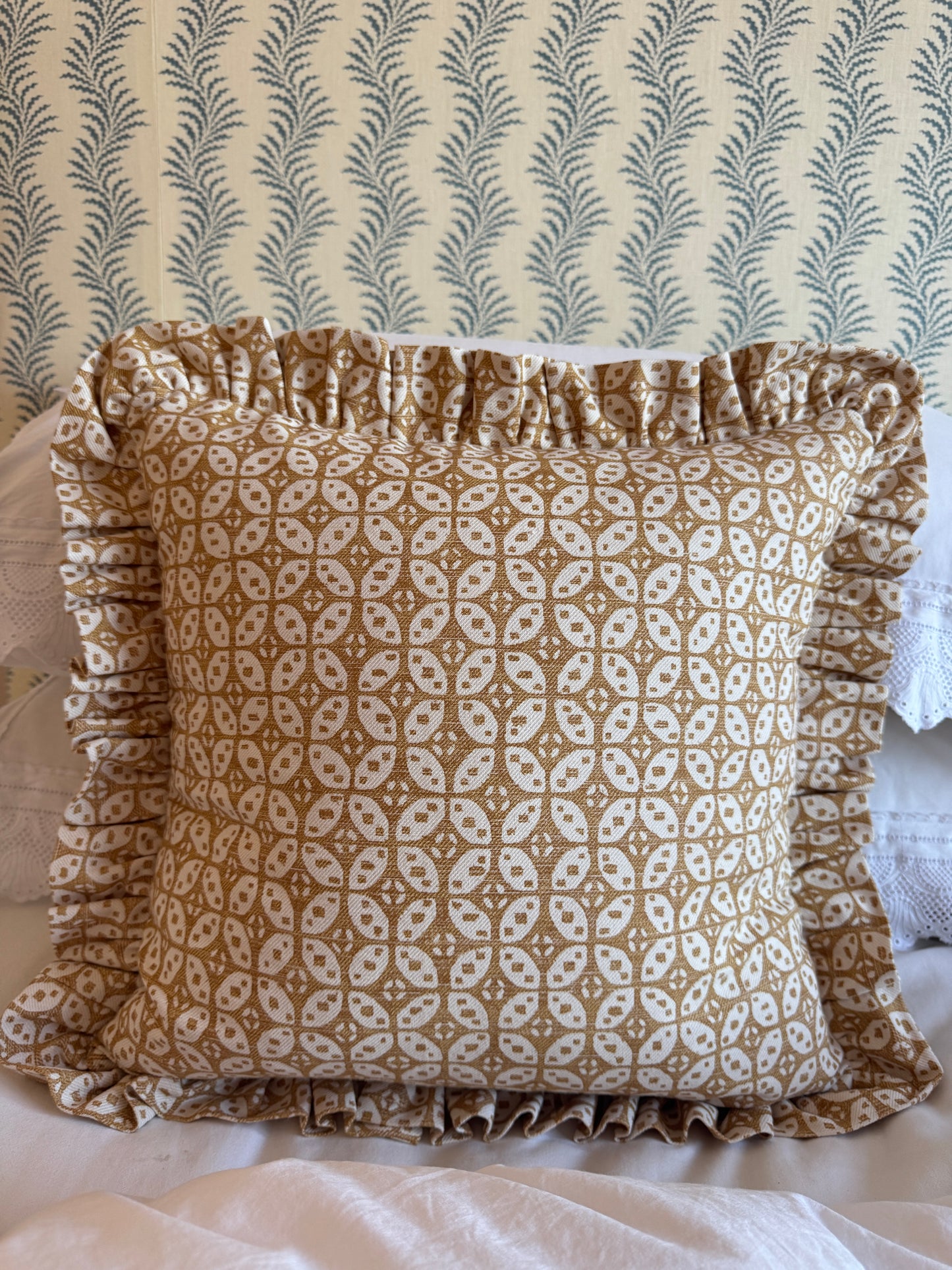 Fermoie Hamble Ruffled Cushion