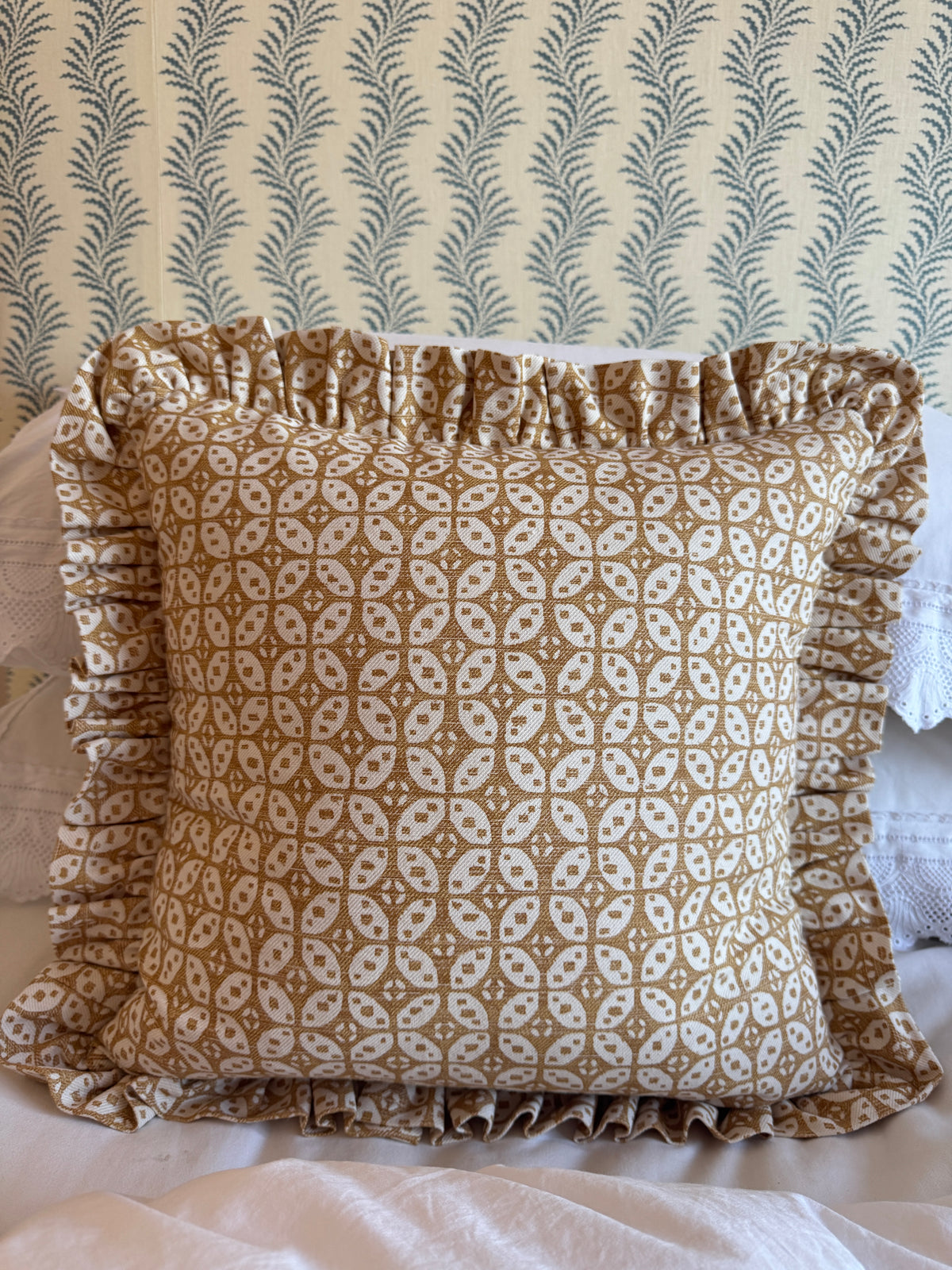 Fermoie Hamble Ruffled Cushion