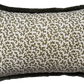 Sibyl Colefax Khaki Seaweed Fringed Cushion
