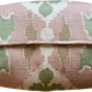 GP & J Baker Ikat Bokhara Rose Green Cushions