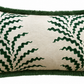 Soane Scrolling Fern Fringed Cushion