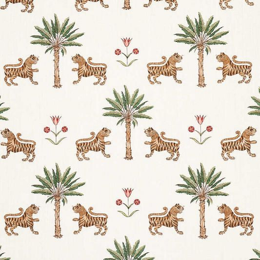 Bespoke Tiger Palm Cocoa Cushion