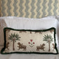 Bespoke Tiger Palm Cocoa Cushion