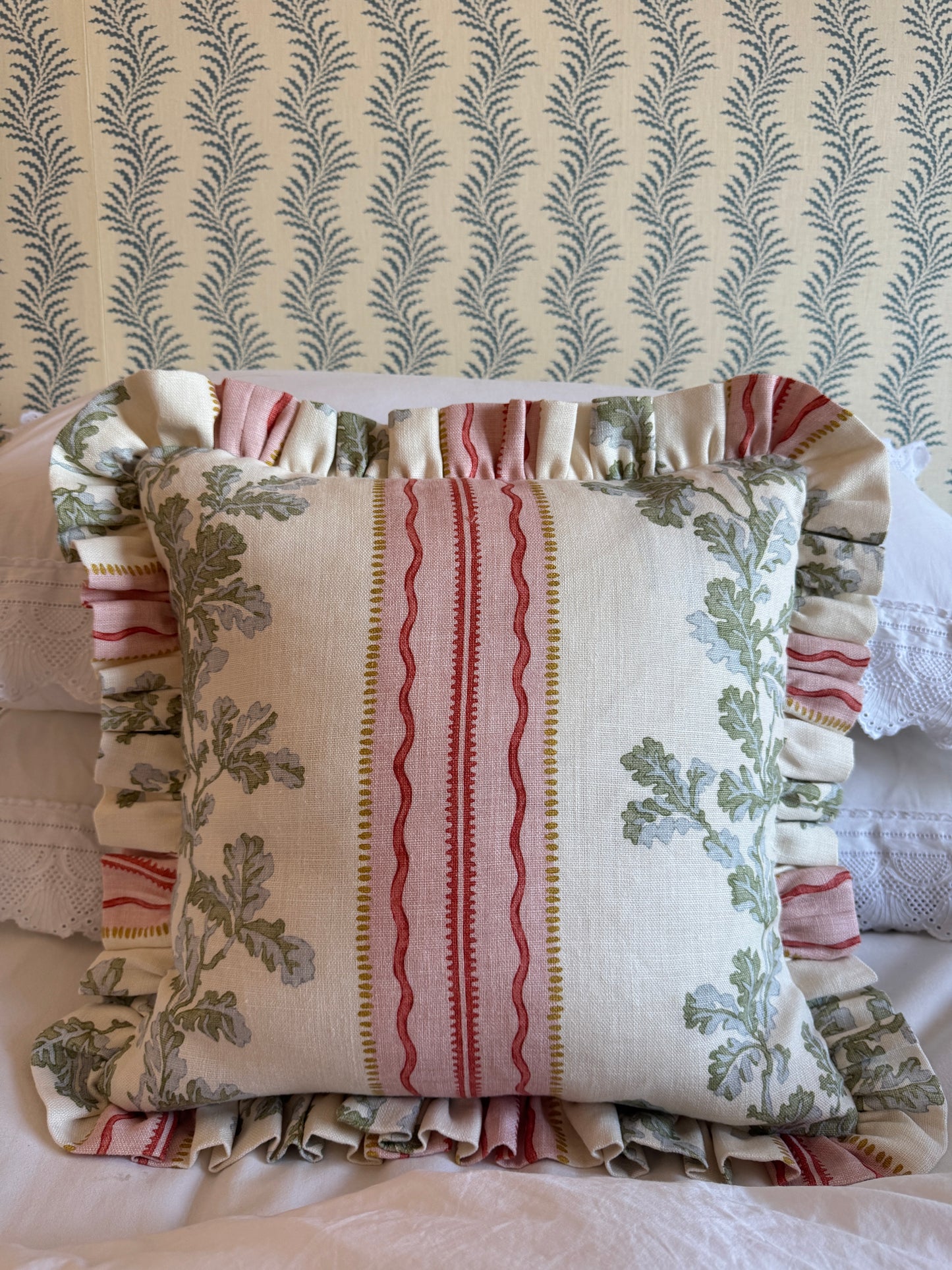 Linwood Hester Ruffled Cushion