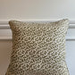 Sibyl Colefax Khaki Seaweed piped cushion