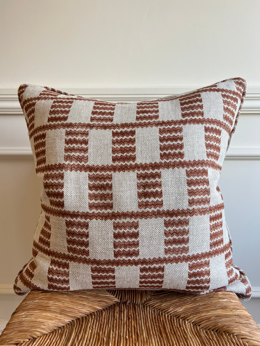 Fermoie Rust Cove Piped Cushion