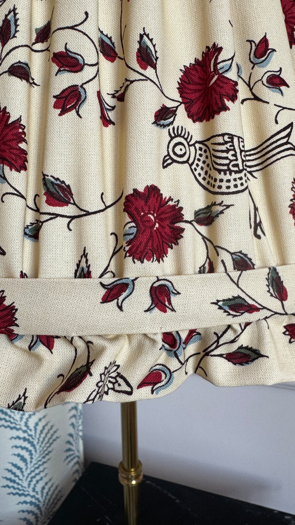 12” Bengali Gathered Lampshade