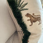 Bespoke Tiger Palm Cocoa Cushion