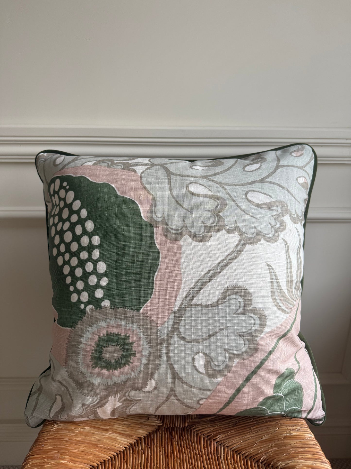 Christopher Farr Carnival Olive Cushions