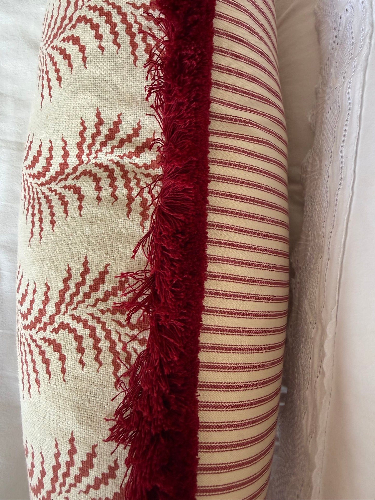 Bespoke Scrolling Fern Cushion