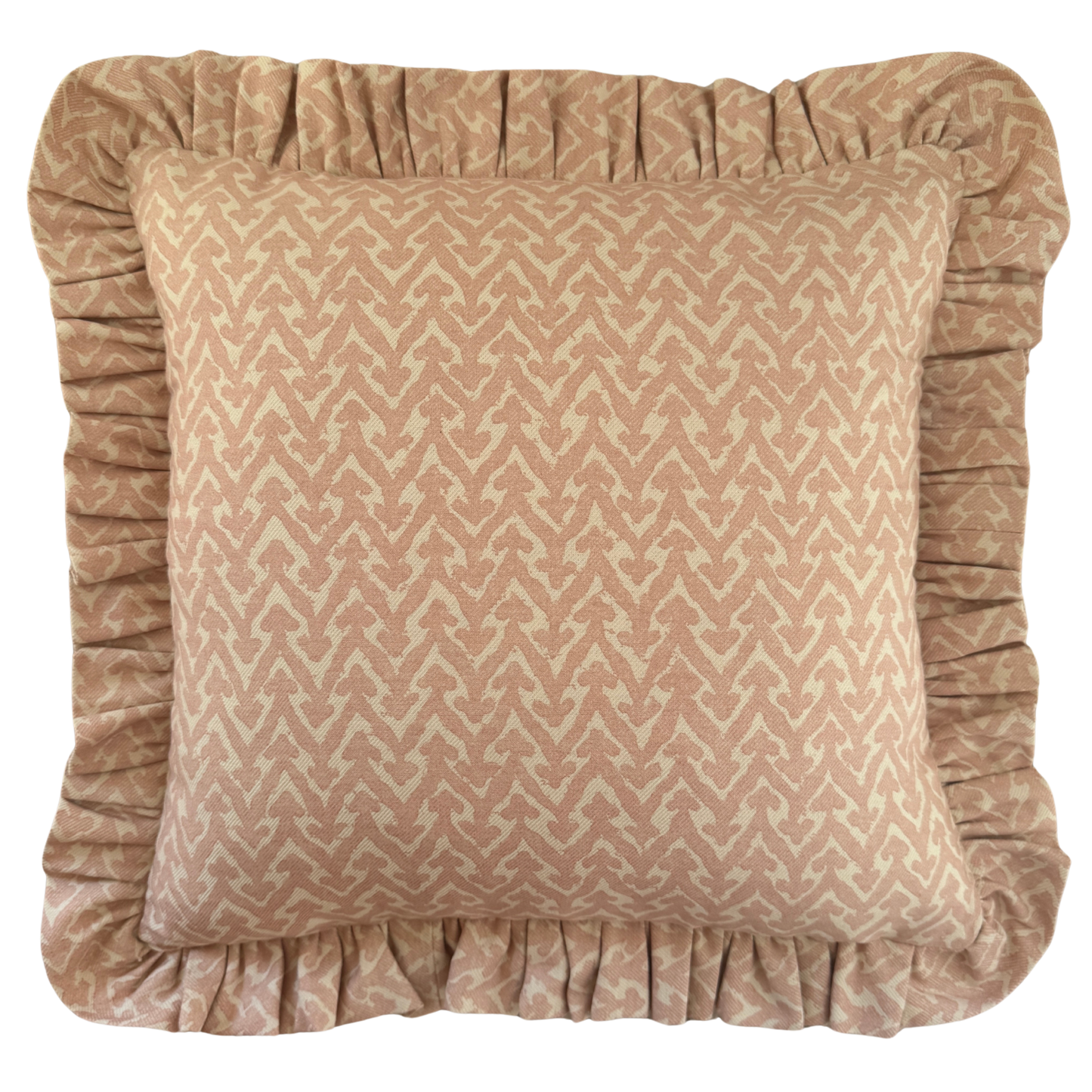 Fermoie Rabanna Blush Ruffled Cushion