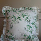 Colefax & Fowler Fuchsia Silver / Leaf Ruffled Cushion