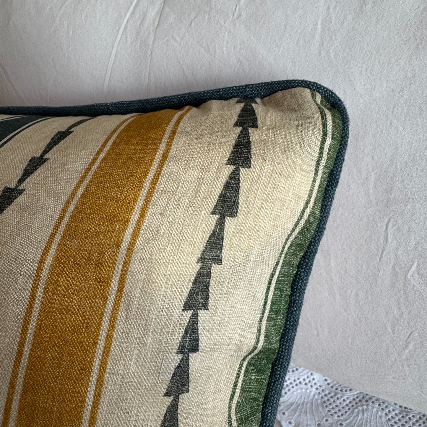 ‘Bigger Than the Baby’ Farao Stripe Cushion